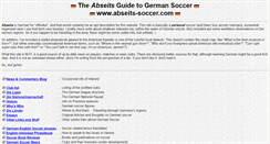 Desktop Screenshot of abseits-soccer.com